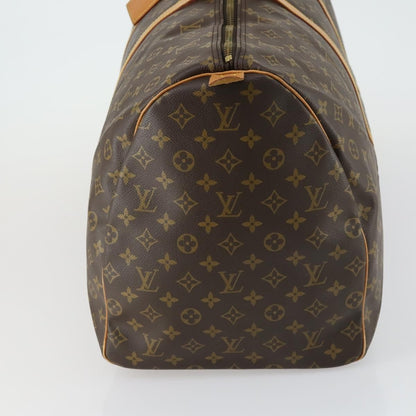 Louis Vuitton Keepall Bag Monogram Canvas, BROWN, CANVAS, Travel bag