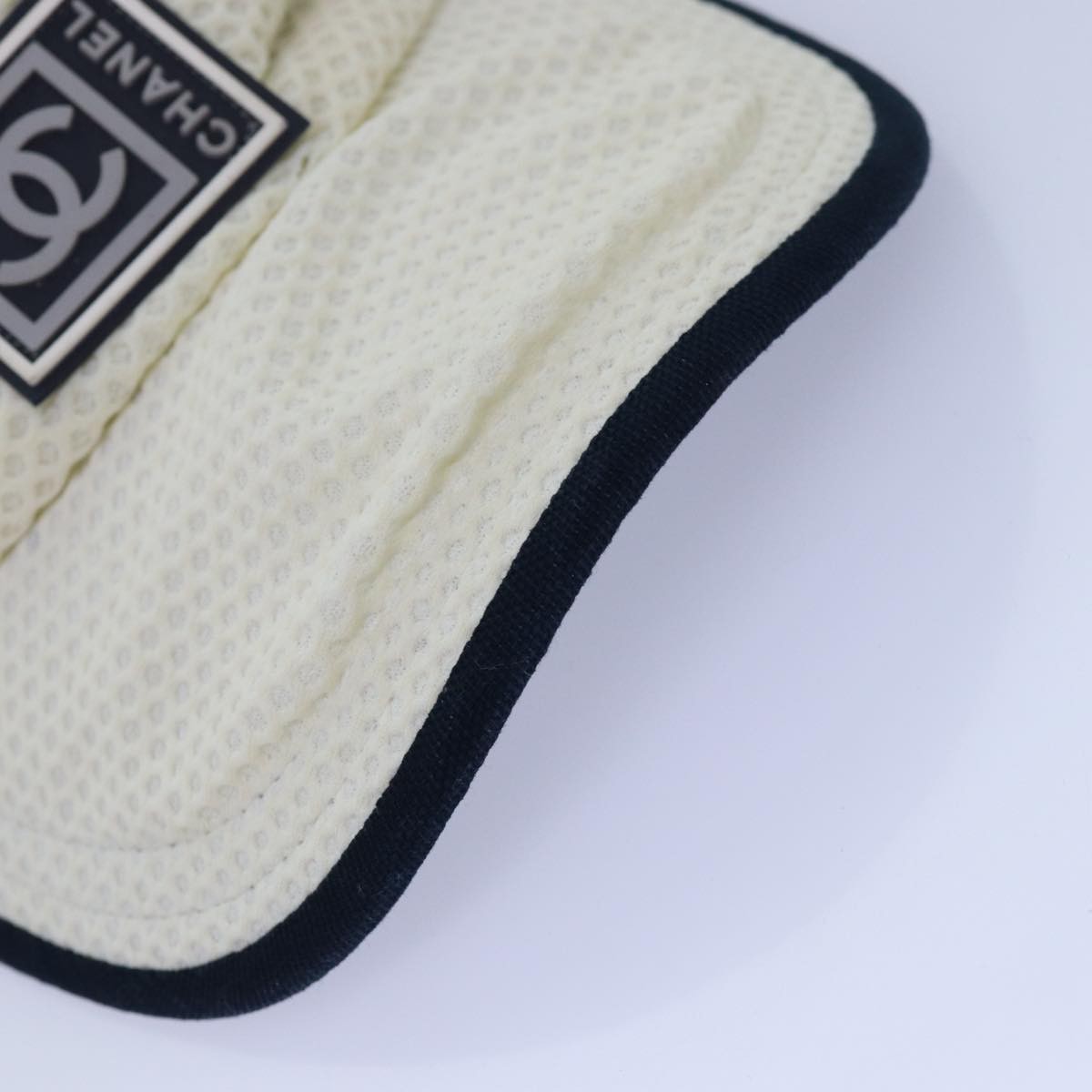 Chanel Sport Line CC Casket Hat Cotton, WHITE, COTTON, Head accessory