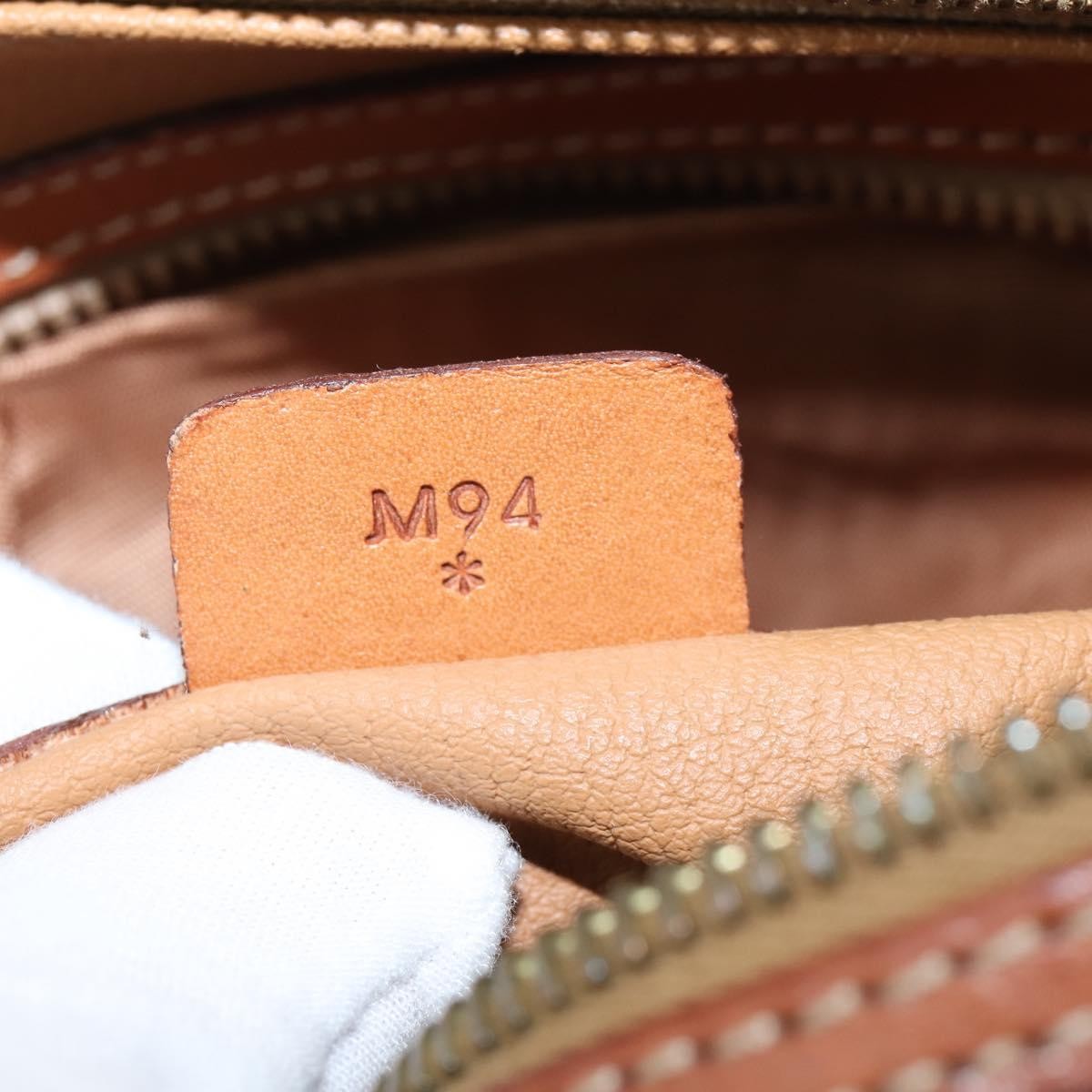 Celine Vintage Macadam Shoulder Bag Canvas and Leather, BROWN, CANVAS, Shoulder bag