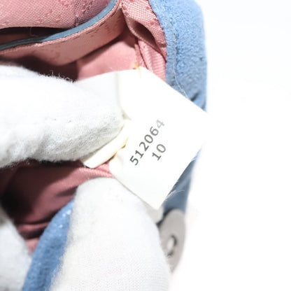 Stella McCartney Falabella Fold Over Crossbody Bag Suede, BLUE, SUEDE, Crossbody bag