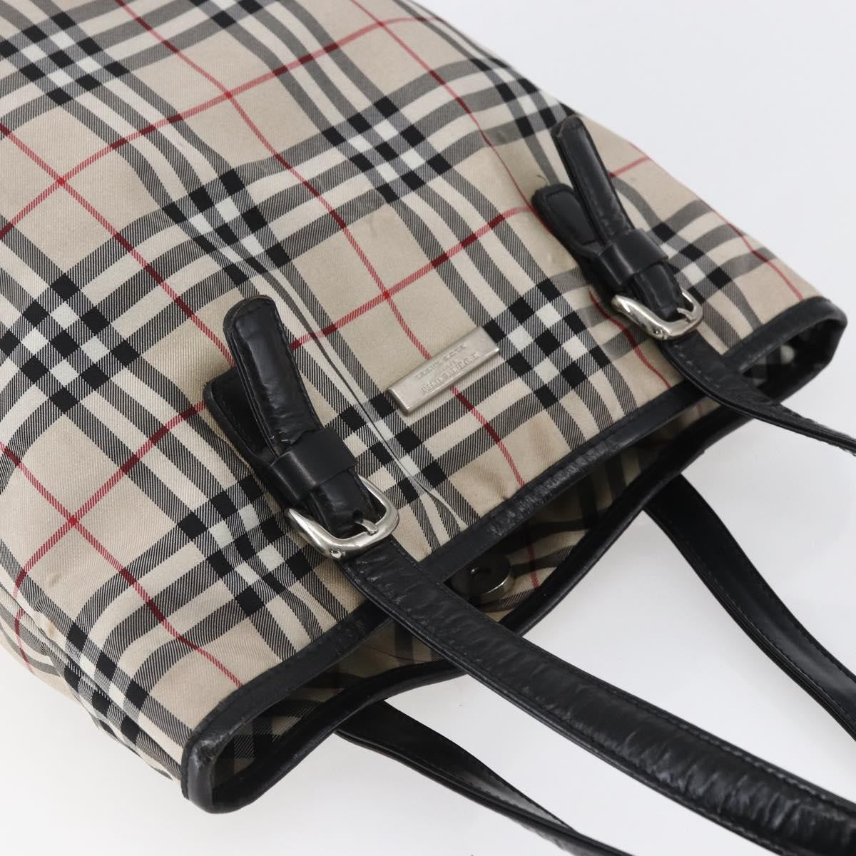Burberry Nova Check Tote Nylon, BEIGE, NYLON, Tote bag