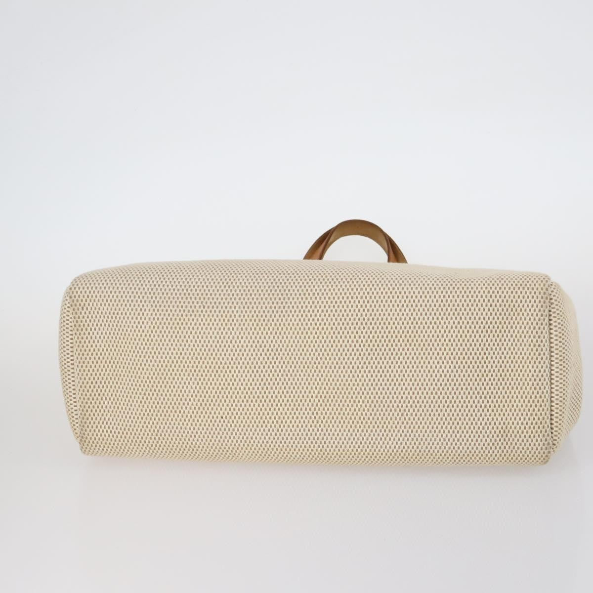 Hermes Herbag Cabas Toile and Leather, BEIGE, CANVAS, Tote bag