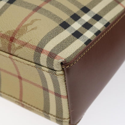 Burberry Shoulder Bag Nova Check Canvas, BEIGE, PVC, Shoulder bag