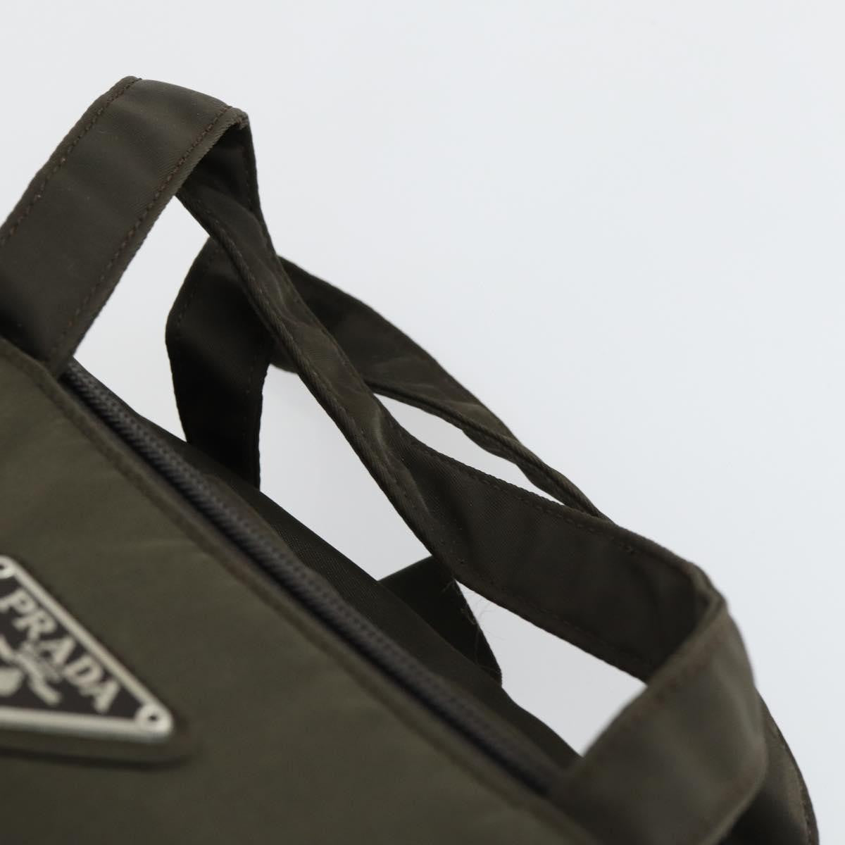 Prada Vintage Handbag Tessuto, KHAKI, NYLON, Handbag