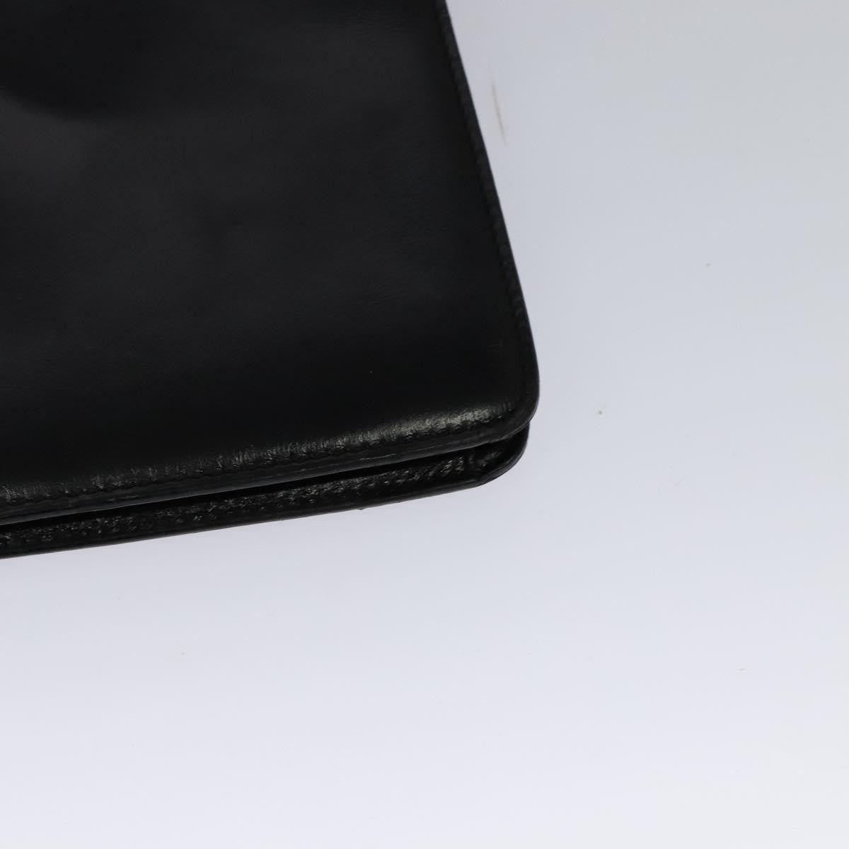 Celine Envelope Shoulder Bag Leather, BLACK, LEATHER, Shoulder bag