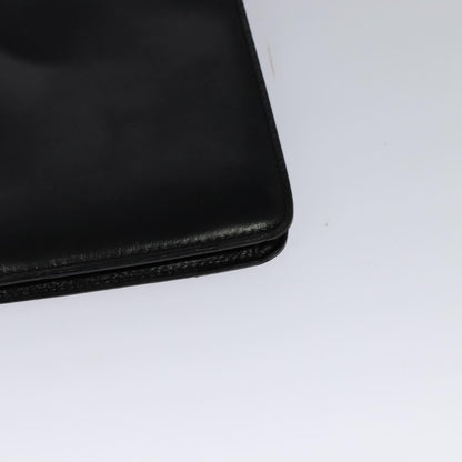 Celine Envelope Shoulder Bag Leather, BLACK, LEATHER, Shoulder bag