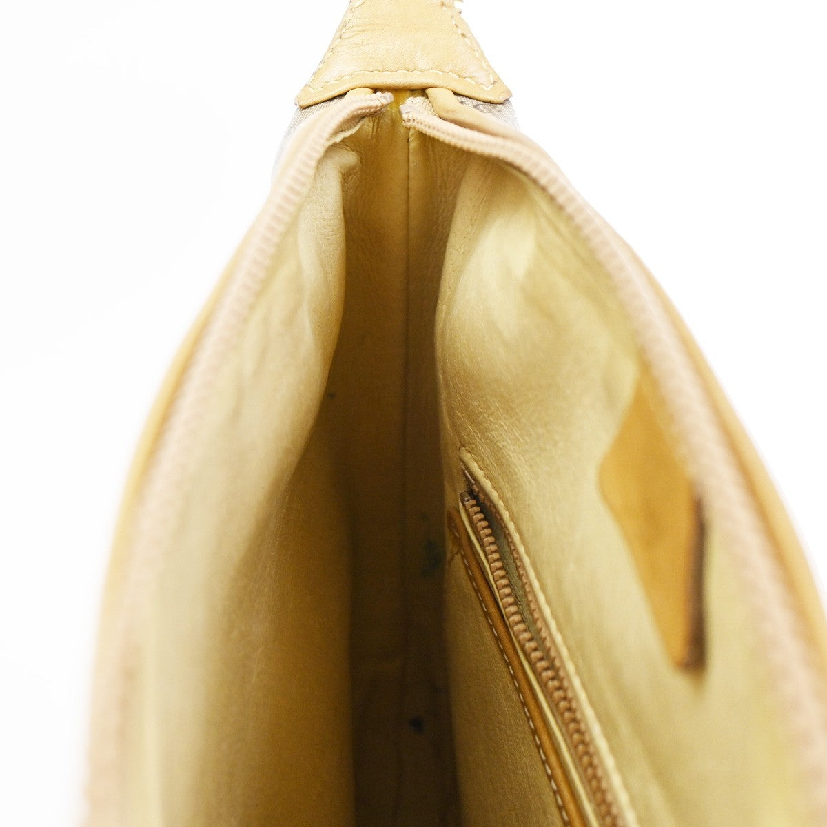 Gucci Vintage Shoulder Bag GG Coated Canvas, BROWN, PVC, Shoulder bag