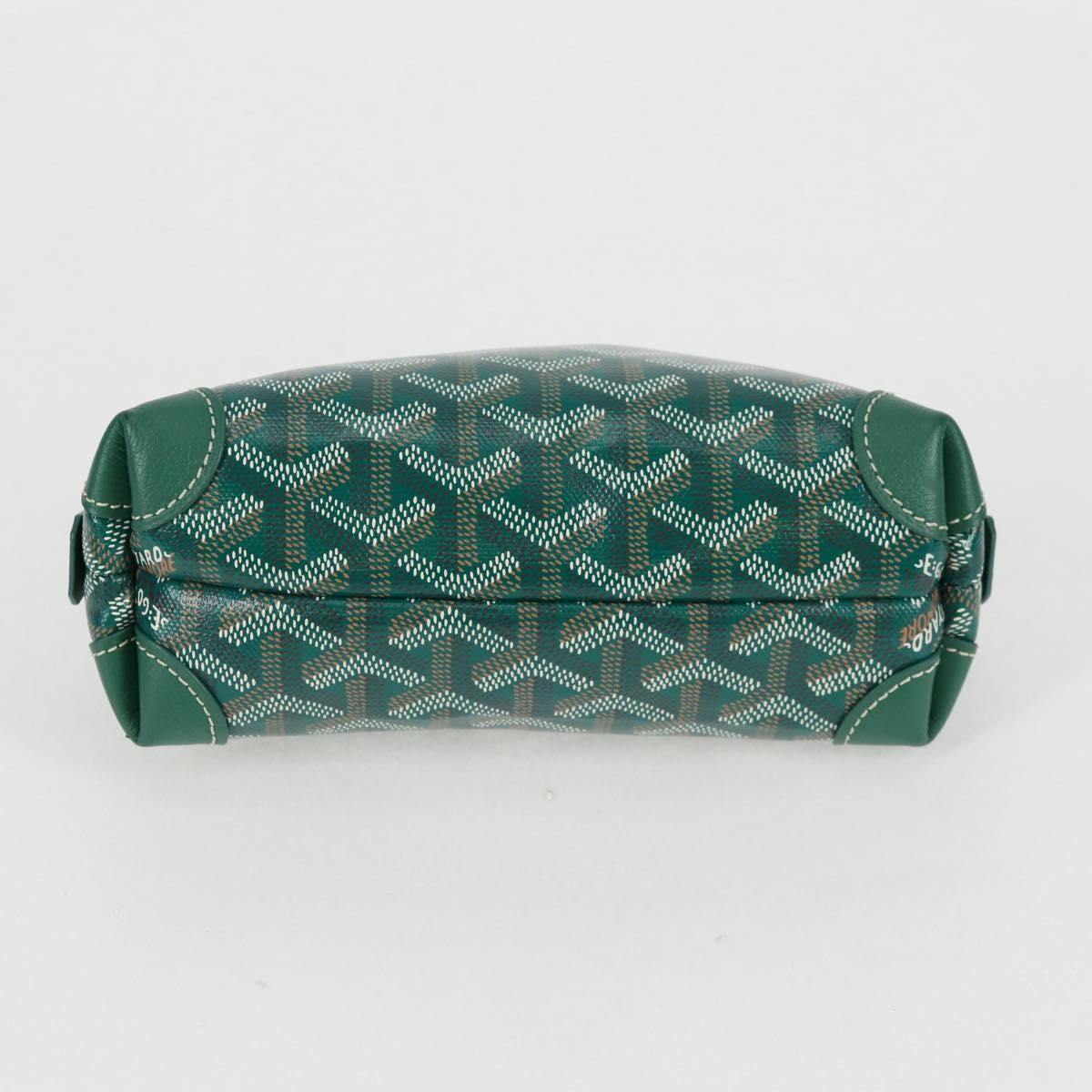 Goyard Vendome cosmetic pouch Canvas, GREEN, CANVAS, Clutche & pouche