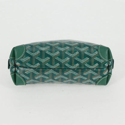 Goyard Vendome cosmetic pouch Canvas, GREEN, CANVAS, Clutche & pouche