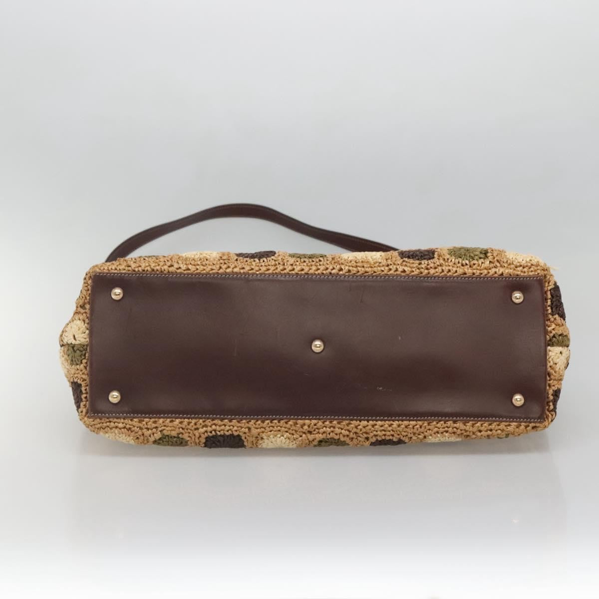 Salvatore Ferragamo Soft W Tote RAFFIA, BROWN, WOOD, Tote bag