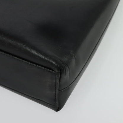 Salvatore Ferragamo Gancini Shoulder Bag Leather, BLACK, LEATHER, Shoulder bag