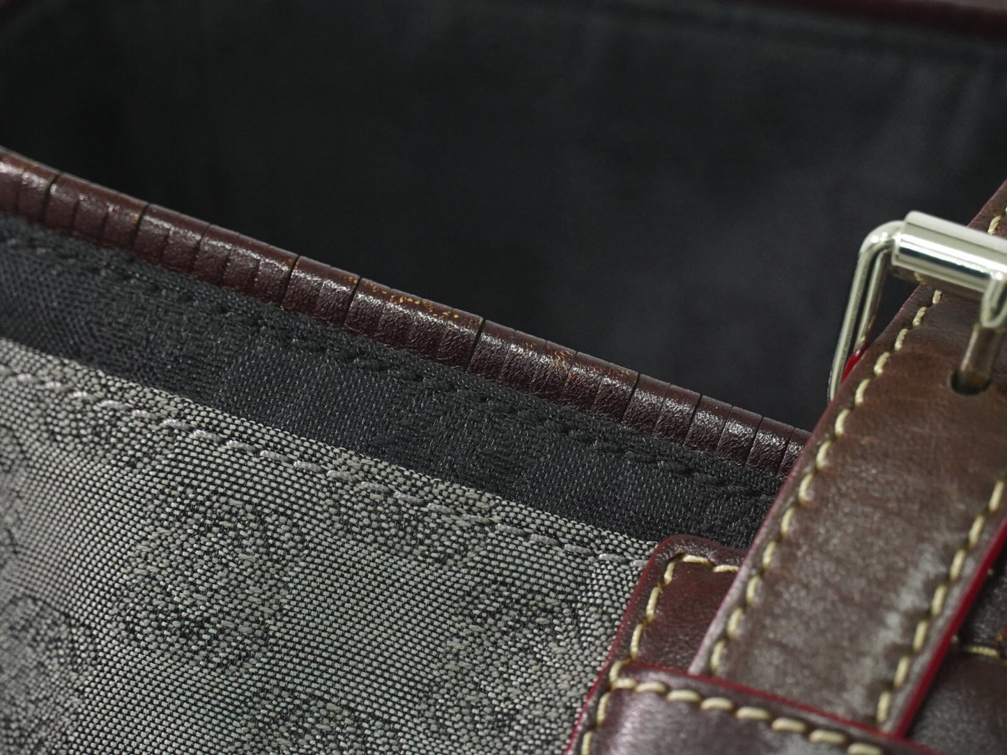 Loewe Anagram Tote Canvas, BLACK, CANVAS, Tote bag