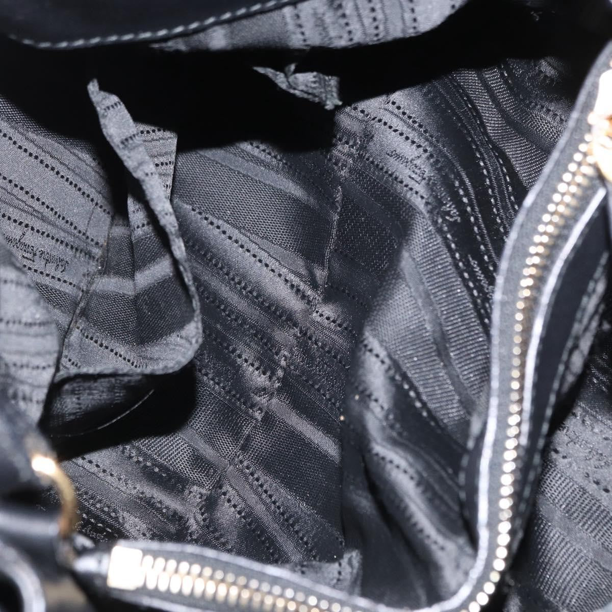 Salvatore Ferragamo W Chain Tote Leather, BLACK, LEATHER, Tote bag