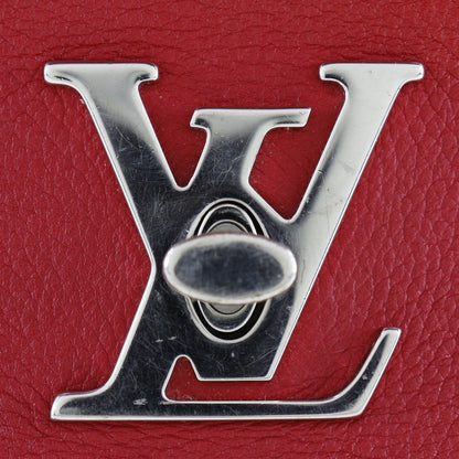 Louis Vuitton Lockme II Handbag Leather, RED, LEATHER, Shoulder bag