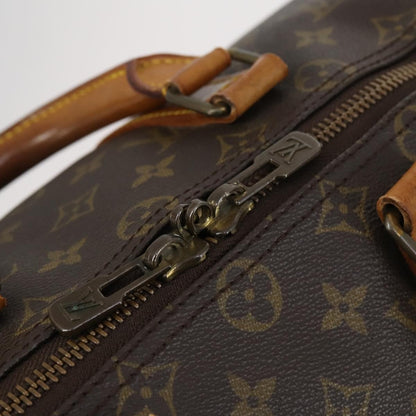 Louis Vuitton Keepall Bag Monogram Canvas, BROWN, CANVAS, Travel bag