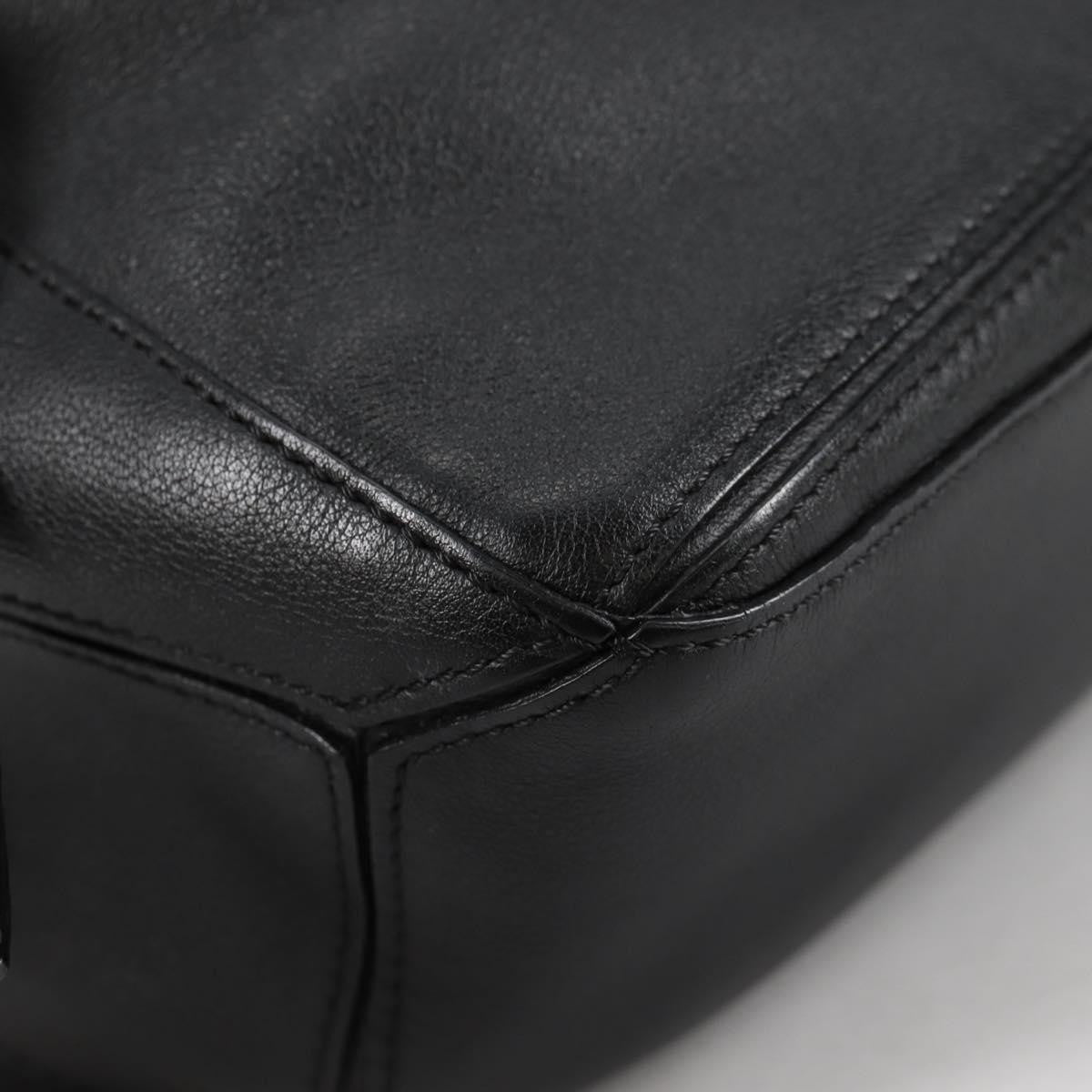 Loewe Puzzle Bumbag Leather, BLACK, LEATHER, Travel bag