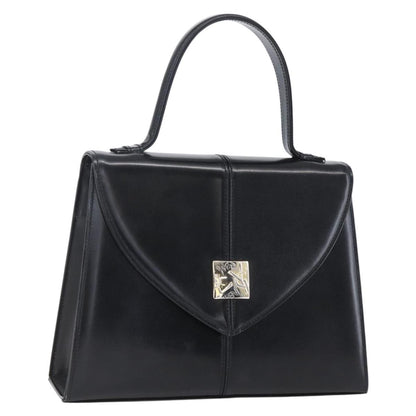 Saint Laurent Vintage Handbag Leather, BLACK, LEATHER, Handbag