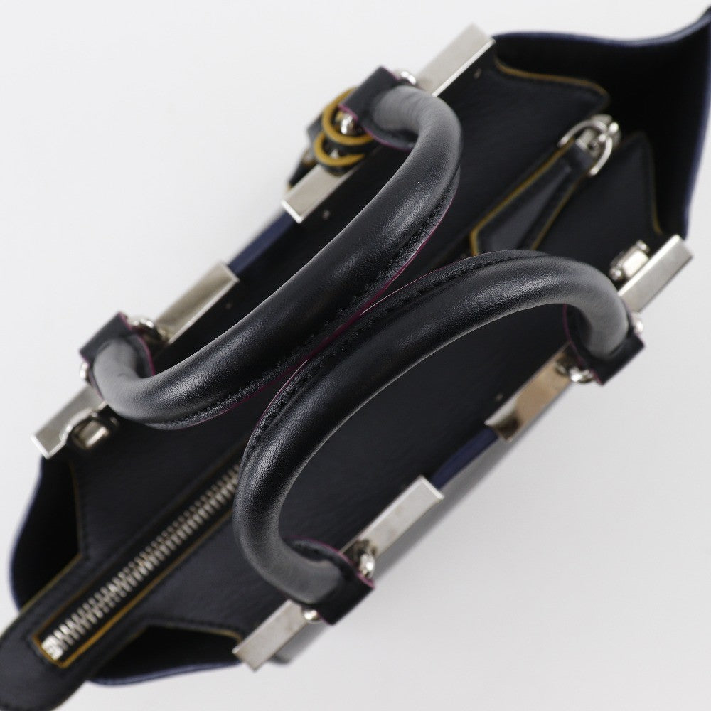 Fendi Petite 3Jours Bag Leather, BLACK, LEATHER, Handbag