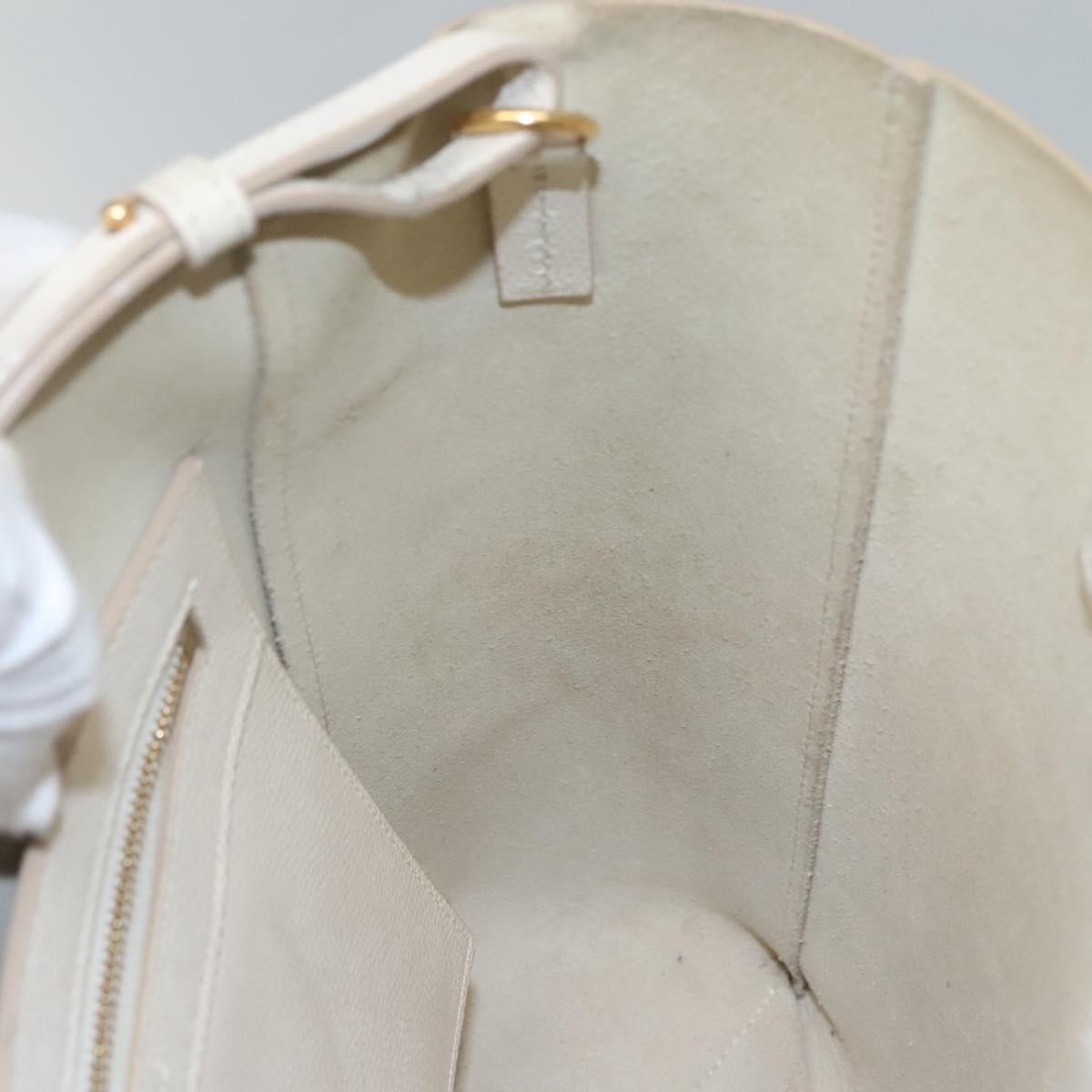 Celine Vertical Cabas Tote Leather, WHITE, LEATHER, Tote bag