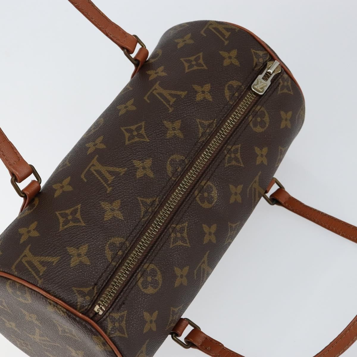 Louis Vuitton Papillon Handbag Monogram Canvas, BROWN, CANVAS, Handbag