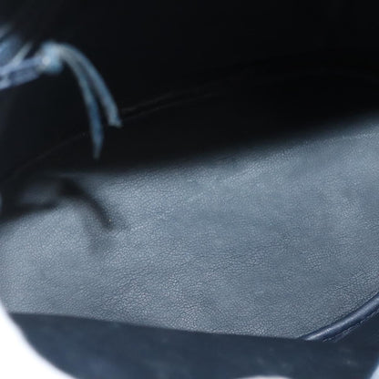 Christian Dior Vintage Handbag Leather, NAVY, LEATHER, Handbag