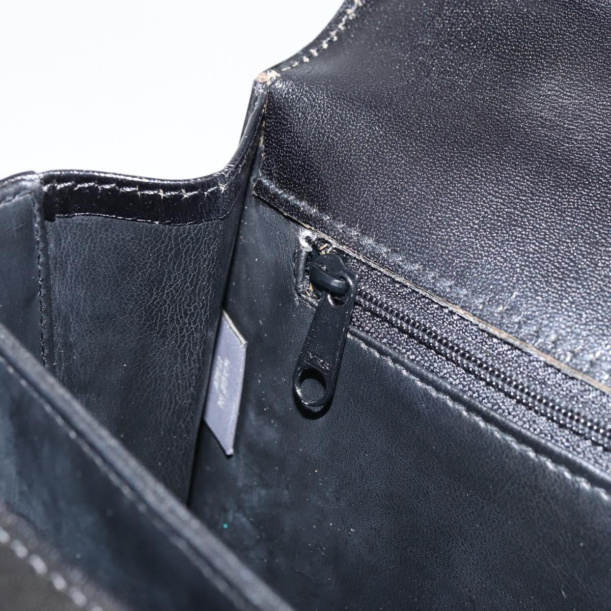 Bally Vintage Handbag Leather, BLACK, LEATHER, Handbag