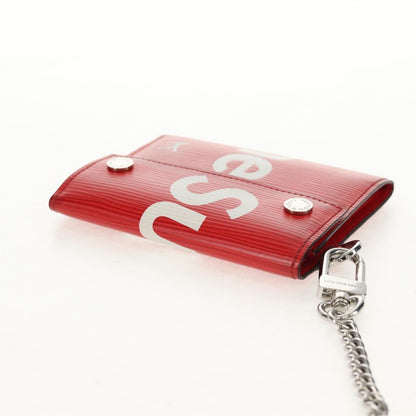 Louis Vuitton Chain Wallet Limited Edition Supreme Epi Leather, RED, LEATHER, Wallets