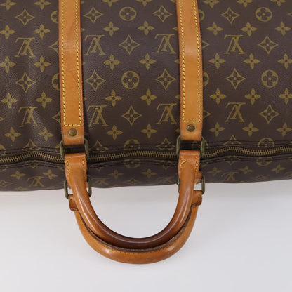 Louis Vuitton Keepall Bag Monogram Canvas, BROWN, CANVAS, Travel bag