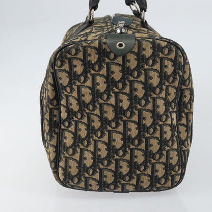 Christian Dior Vintage Trotter Boston Bag Canvas, NAVY, CANVAS, Travel bag