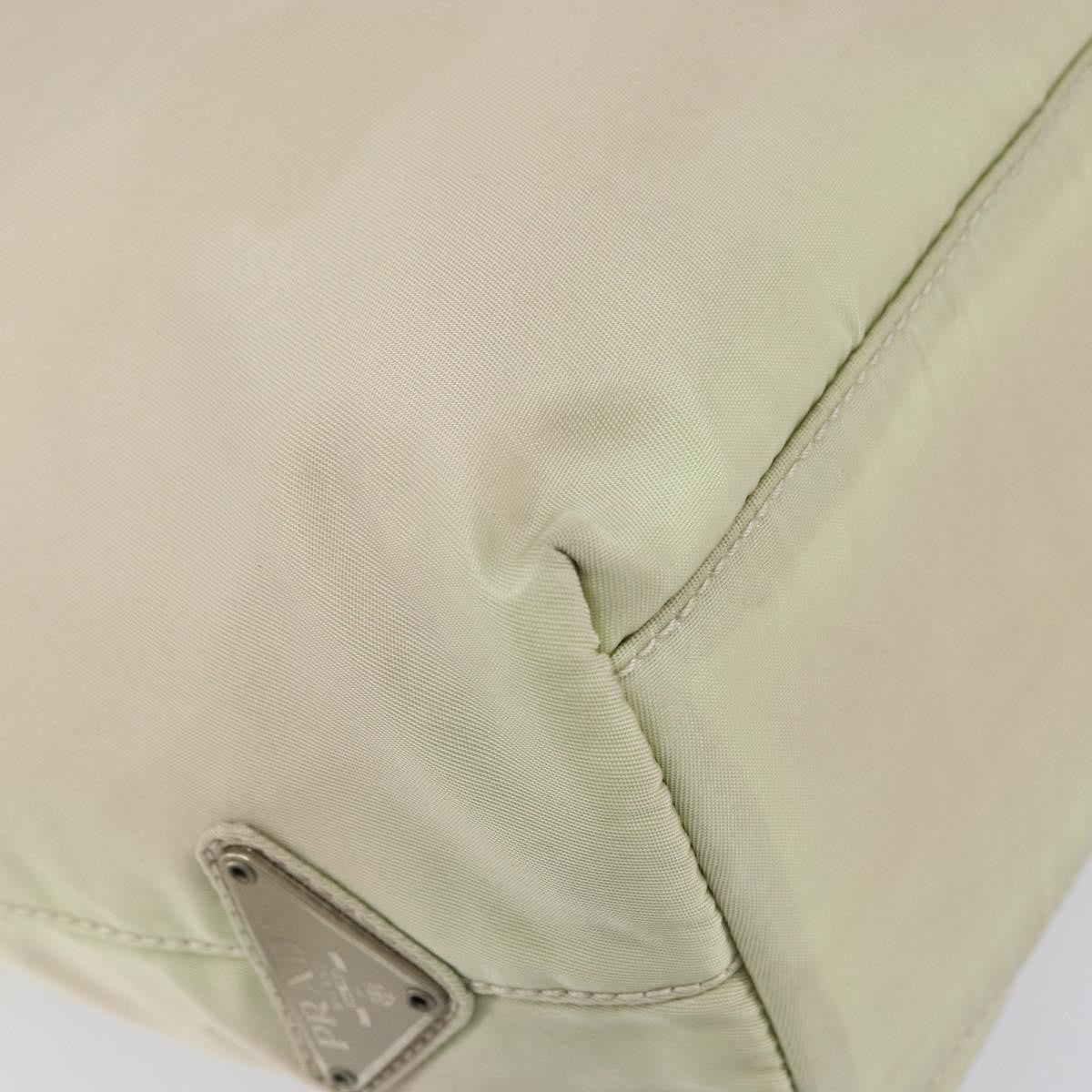 Prada Resin Handle Tote Tessuto, BEIGE, NYLON, Tote bag