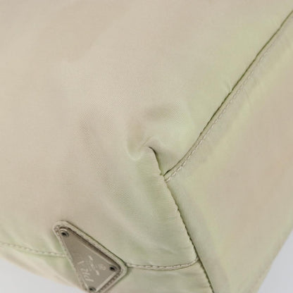Prada Resin Handle Tote Tessuto, BEIGE, NYLON, Tote bag