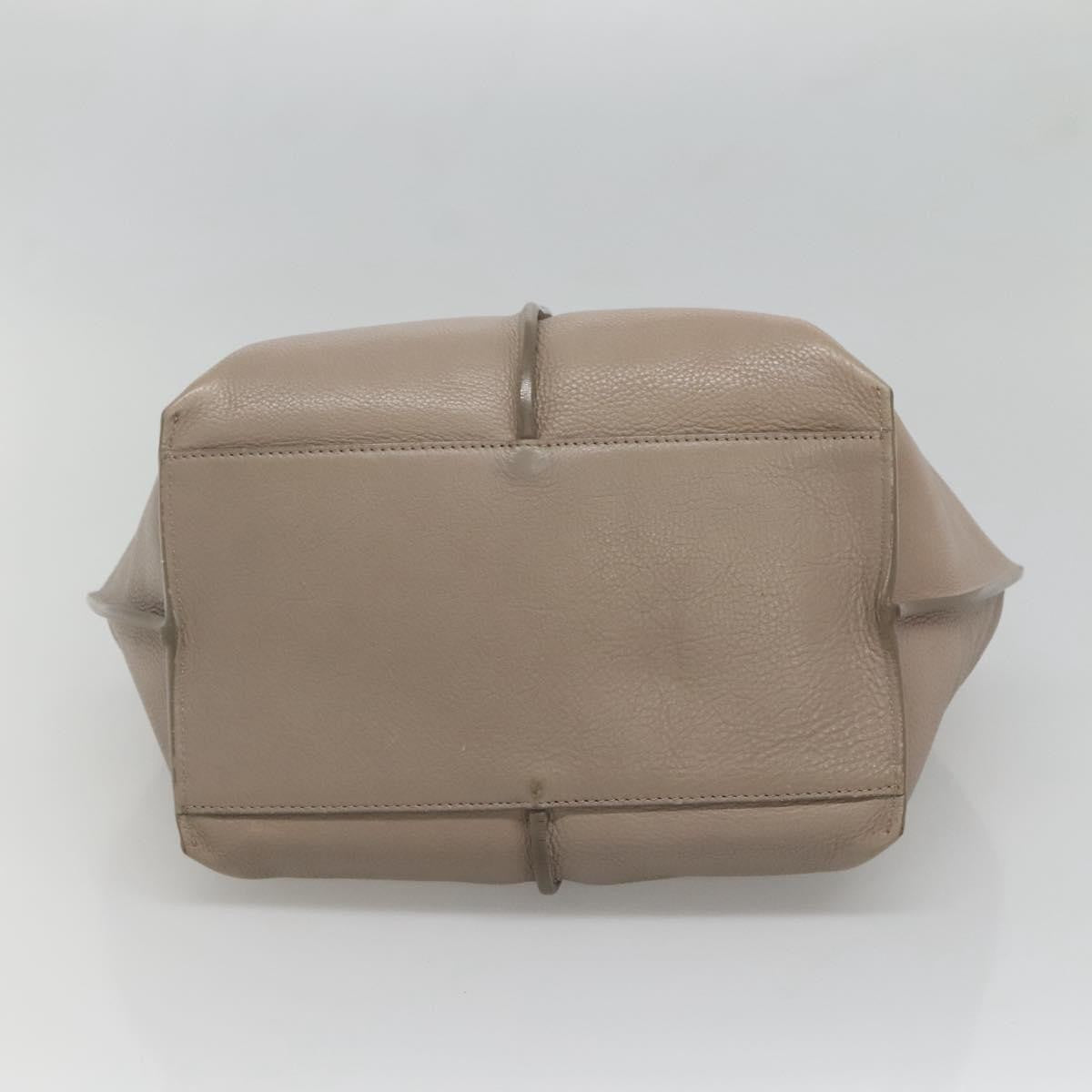 Chloe Vick Tote Leather, BEIGE, LEATHER, Tote bag