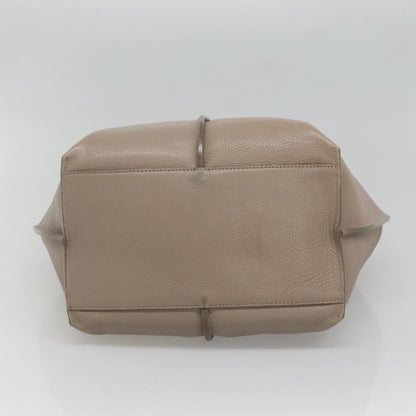 Chloe Vick Tote Leather, BEIGE, LEATHER, Tote bag