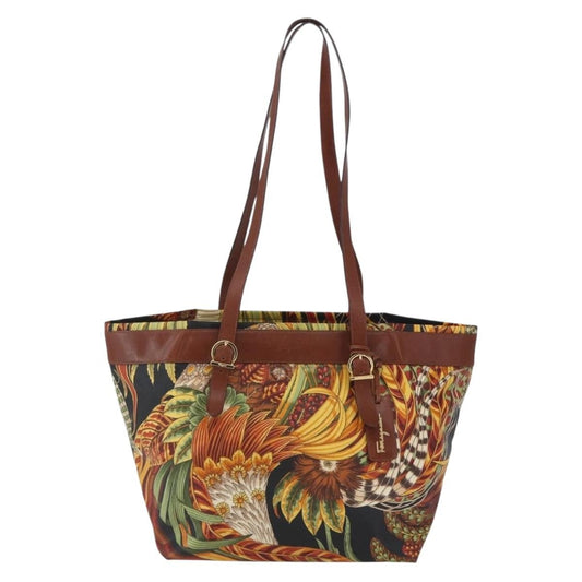 Salvatore Ferragamo Flower tote Canvas, MULTICOLOUR, PVC, Tote bag