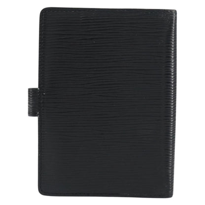 Louis Vuitton Agenda Cover Epi Leather, BLACK, LEATHER, Wallets