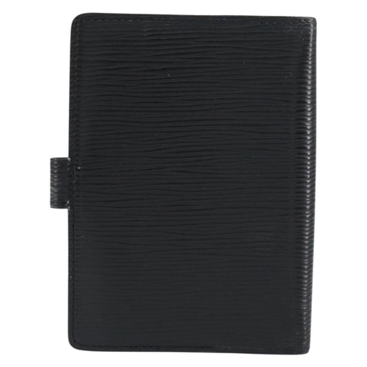 Louis Vuitton Agenda Cover Epi Leather, BLACK, LEATHER, Wallets