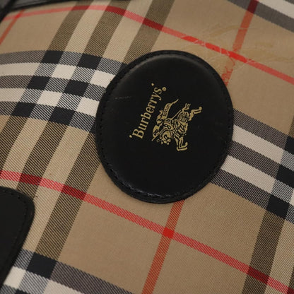Burberry Vintage Duffle Bag Haymarket Coated Canvas, BEIGE, CANVAS, Travel bag