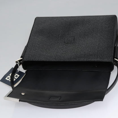 Givenchy Vintage 4G shoulder bag Canvas, BLACK, PVC, Shoulder bag