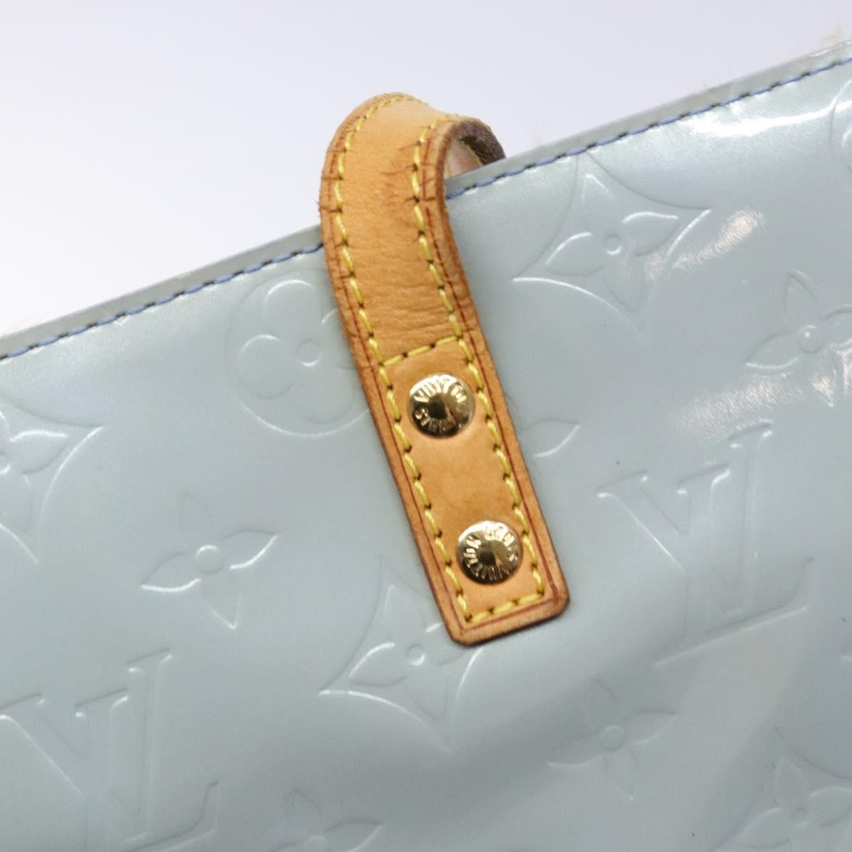 Louis Vuitton Reade Handbag Monogram Vernis, BLUE, PATENT_LEATHER, Handbag