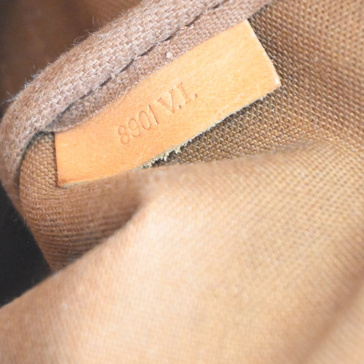 Louis Vuitton Saumur Handbag Monogram Canvas, BROWN, CANVAS, Shoulder bag