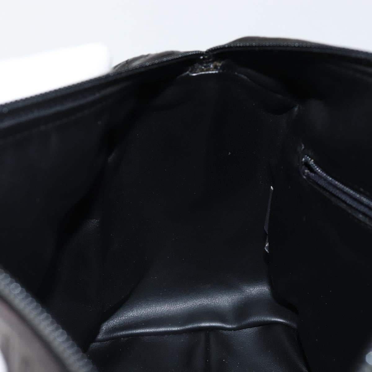 Bally Vintage Handbag Quilted Leather, BLACK, LEATHER, Handbag