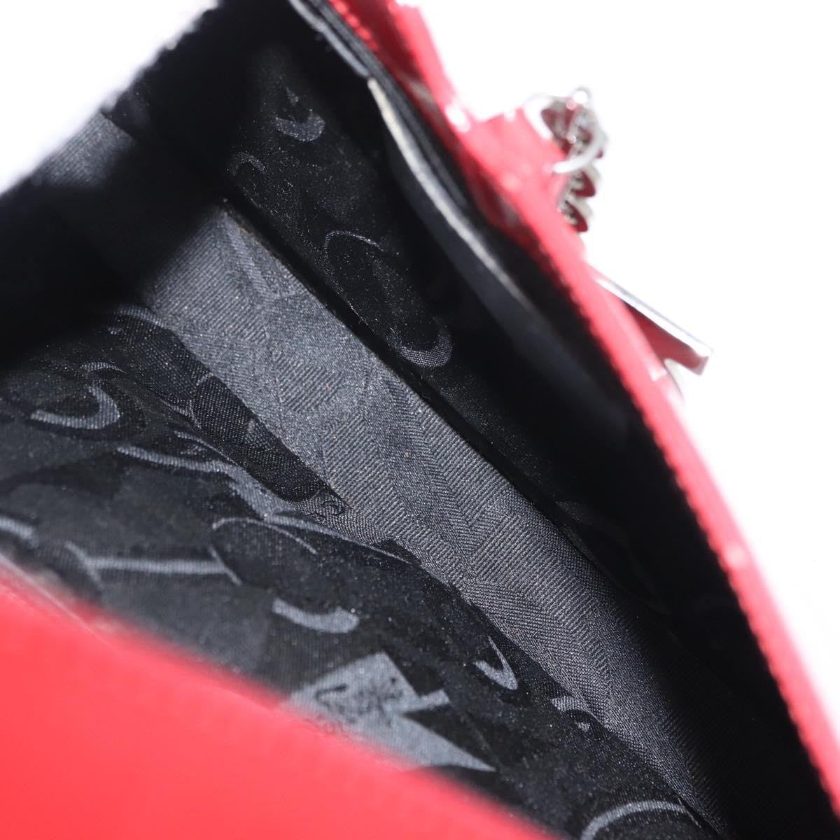 Salvatore Ferragamo Gancini Shoulder Bag Leather, RED, PATENT_LEATHER, Shoulder bag