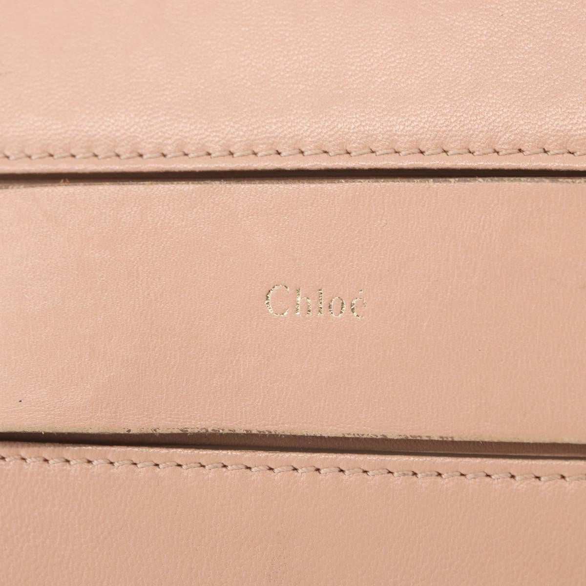 Chloe Elle Chain Clutch Leather, PINK, LEATHER, Shoulder bag