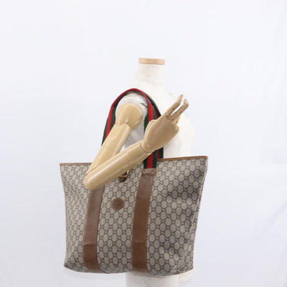 Gucci Sherry Line Tote Canvas, BEIGE, PVC, Tote bag