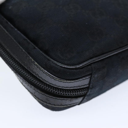 Gucci GG canvas pouch Canvas, BLACK, CANVAS, Clutche & pouche