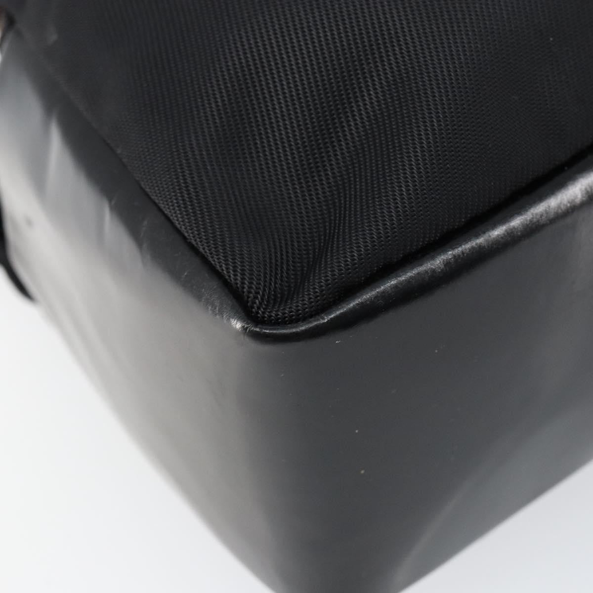 Gucci Vintage Bamboo Handle Bag Leather, BLACK, LEATHER, Handbag