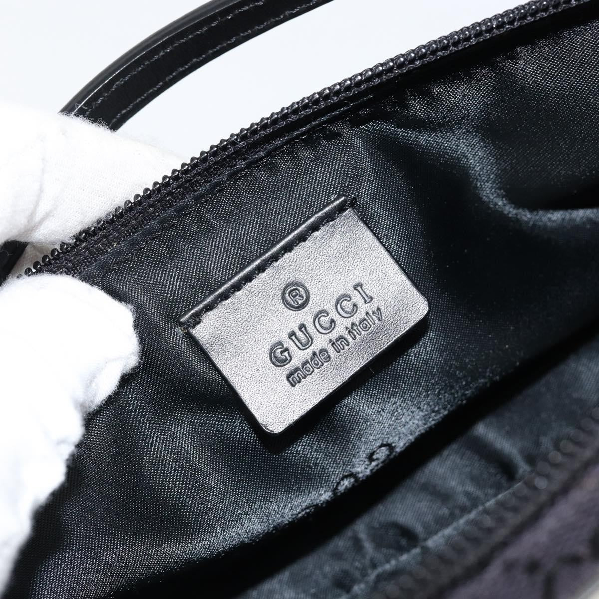 Gucci Vintage Boat Pochette GG Canvas, BLACK, CANVAS, Clutche & pouche