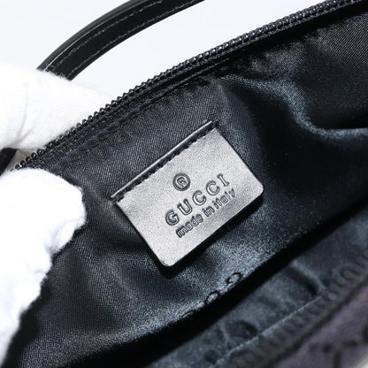Gucci Vintage Boat Pochette GG Canvas, BLACK, CANVAS, Clutche & pouche