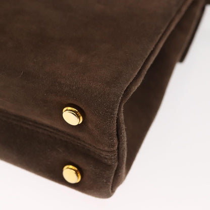 Salvatore Ferragamo Vintage Handbag Suede, BROWN, SUEDE, Handbag