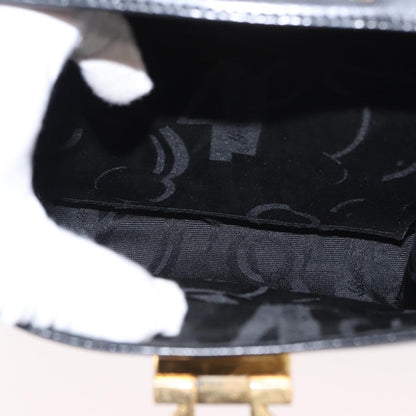 Salvatore Ferragamo Gancini Convertible Top Handle Bag Leather, BLACK, LEATHER, Handbag